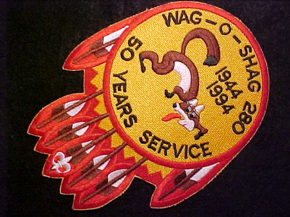 280 J1 WAG-O-SHAG JACKET PATCH, 1944-1994