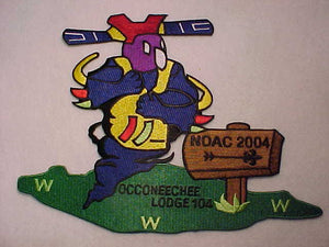 104 J13 OCCONEECHEE JACKET PATCH, 2004 NOAC