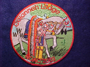 137 J15 COLONNEH JACKET PATCH, 2002 NOAC, 5" ROUND