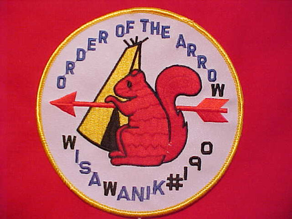 190 J4 WISAWANIK JACKET PATCH, WHITE TWILL, 5