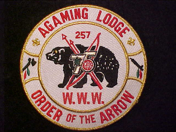 257 J1 AGAMING JACKET PATCH, OA 75TH (1990), 6