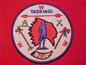 261 R1 TASKIAGI JACKET PATCH, MERGED 1994, 4.25" ROUND