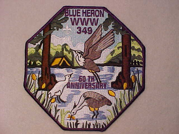 349 J? BLUE HERON JACKET PATCH, 60TH ANNIV. (2006)