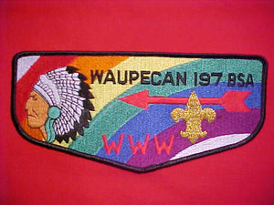 197 J1 WAUPECAN JACKET PATCH, 8" FLAP SHAPE