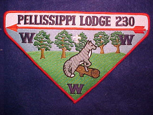 230 J1 PELLISSIPPI JACKET/NECKERCHIEF PATCH, 8.5 X 5.25"