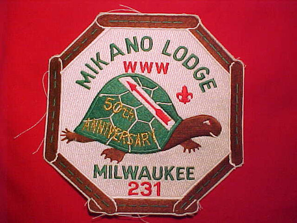 231 J2 MIKANO JACKET PATCH, 50TH ANNIV. (1993)