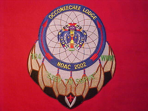 104 J11 OCCONEECHEE JACKET PATCH, NOAC 2002