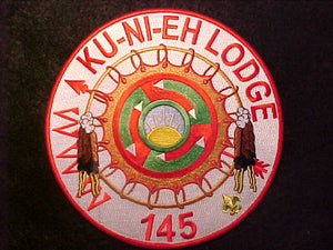 145 J? KU-NI-EH JACKET PATCH, 7" ROUND