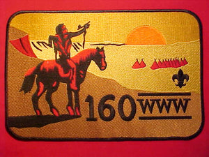 160 J3 QUAWPAW JACKET PATCH, MERGED 2002, 10 X 6.5"