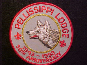 230 J2 PELLISSIPPI JACKET PATCH, 1943-1993, 50TH ANNIV.