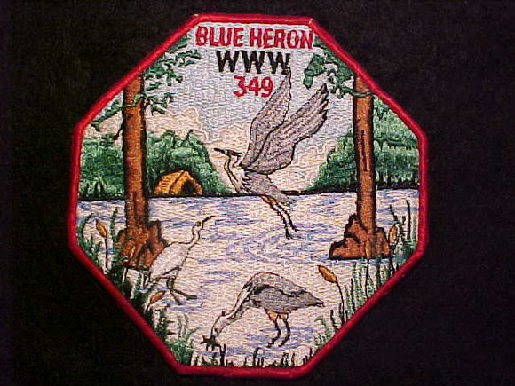 349 J1 BLUE HERON, FIRST JACKET PATCH