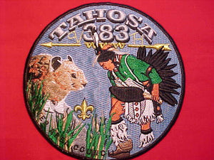 383 J3 TAHOSA JACKET PATCH, W/ 3D EMBROIDERY, 6" ROUND