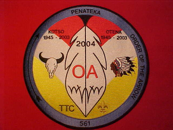 561 J1 PENATEKA JACKET PATCH, 2004, KOTSO/OTENA 1945-2003, TTC