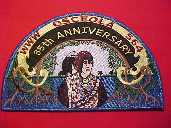 564 J3 OSCEOLA JACKET PATCH, 35TH ANNIV. (2003)