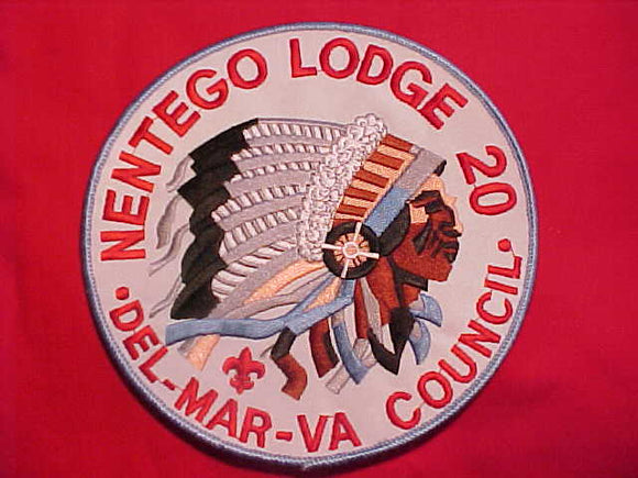 20 J1 NENTEGO JACKET PATCH, DEL-MARA-VA COUNCIL