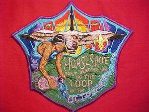 22 J11 OCTORARO JACKET PATCH, HORSESHOE SCOUT RESV.