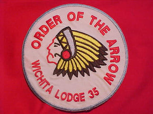 35 J3 WICHITA JACKET PATCH, STAINED