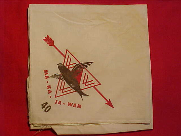 40 N1 MA-KA-JA-WAN FIRST NECKERCHIEF, USED