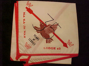 40 N1 MA-KA-JA-WAN NECKERCHIEF, 35 YEARS OF SERVICE (1964)