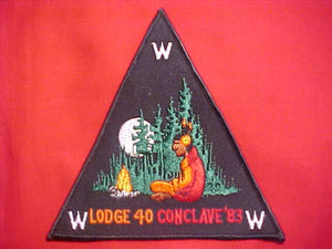 40 EX1983 MA-KA-JA-WAN NECKERCHIEF, 1983 CONCLAVE