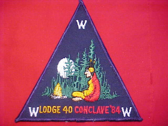 40 EX1984 MA-KA-JA-WAN NECKERCHIEF, 1984 CONCLAVE