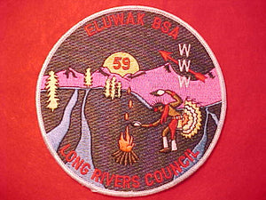 59 J1 ELUWAK JACKET PATCH, LONG RIVERS COUNCIL