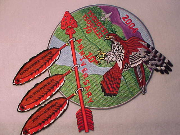 70 J3? TSOITSI TSOGALII JACKET PATCH, 2004, 10TH ANNIV.