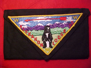 75 P2 KISKAKON PIE PATCH ON N/C, BLACK COTTON