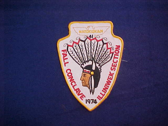 41 eA1974 NATOKIOKAN, 1974 FALL CONCLAVE PATCH