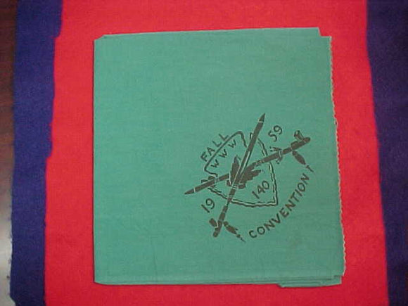 140 eN1959 MA-KA-TAI-ME-SHE-KIA-KIAK, 1959 FALL CONVENTION NECKERCHIEF