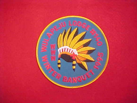 140 eJ1995- WULAPEJU, 1995 WINTER BANQUET JACKET PATCH