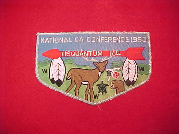 164 J6 TISQUANTUM, 1990 NOAC JACKET PATCH