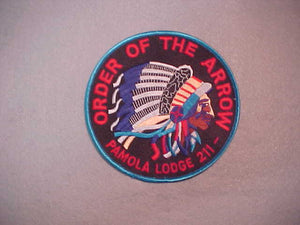 211 J1b PAMOLA, 6" JACKET PATCH