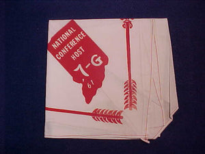 212 N7 SO-AKA-GHA-GWA, 1961 NATIONAL CONFERENCE HOST 7-G NECKERCHIEF