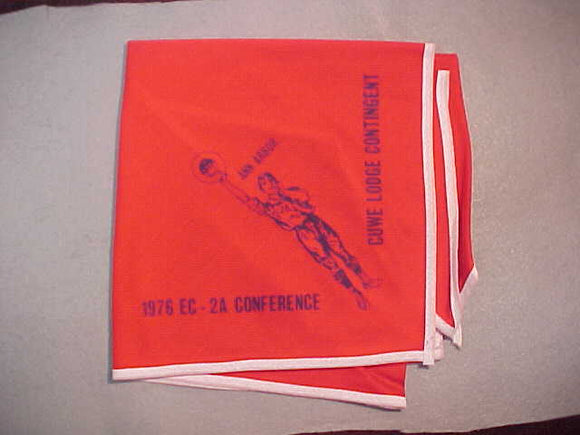 218 N10 CUWE, 1976 EC-2A CONFERENCE NECKERCHIEF, CUWE LODGE CONTINGENT