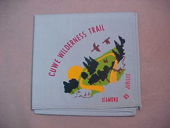 218 N13 CUWE, 1985 DIAMOND JUBILEE, CUWE WILDERNESS TRAIL NECKERCHIEF