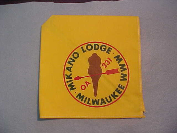 231 N1 MIKANO, SILKSCREEN NECKERCHIEF