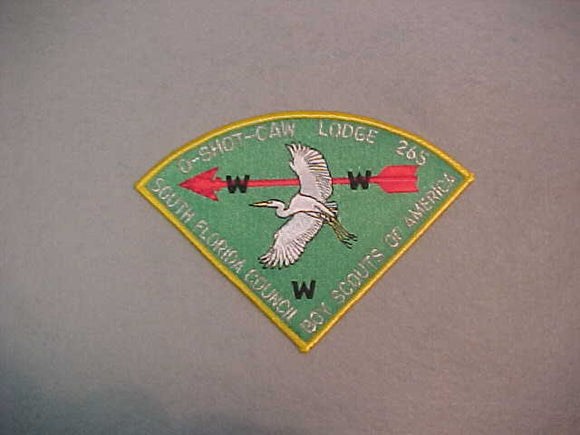 265 P1 O-SHOT-CAW, NECKERCHIEF PATCH