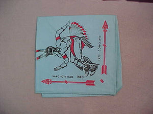 280 eN1972-2 WAG-O-SHAG, 1972 CONCLAVE NECKERCHIEF