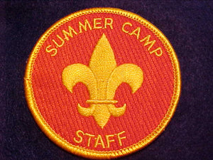 SUMMER CAMP STAFF, EMBROIDERED