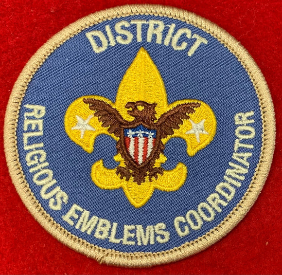 District Religious Emblems Coordinator. 2012 - Current.