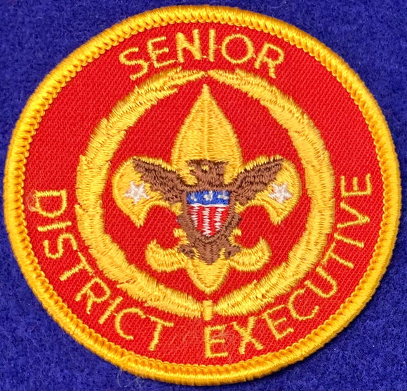 Senior District Executive. 1986 - Present. Gold Border, Variety #1