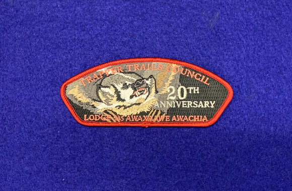 TRAPPER TRAILS C. SA-215, AWAXAAWE AWACHIA LODGE 535 - 20TH ANNIV.; 300 MADE