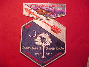 185 S? + X? ATTA KULLA KULLA 2 PC. SET, 1940-2010, 70TH ANNIV.