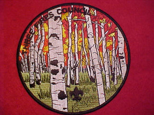 THREE FIRES COUNCIL JACKET PATCH, 6" ROUND