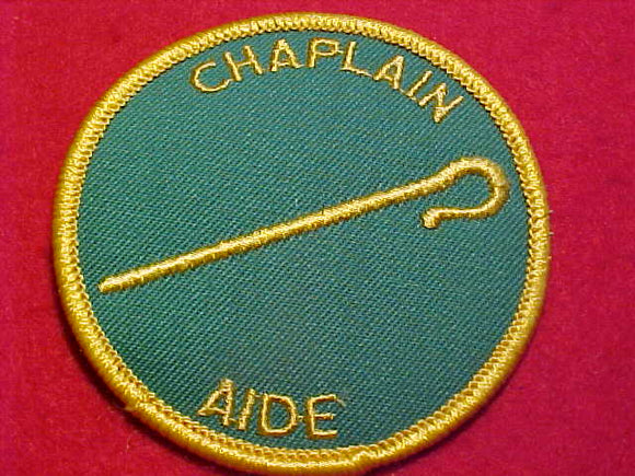 CHAPLAIN AIDE, 1972-89, GREEN TWILL