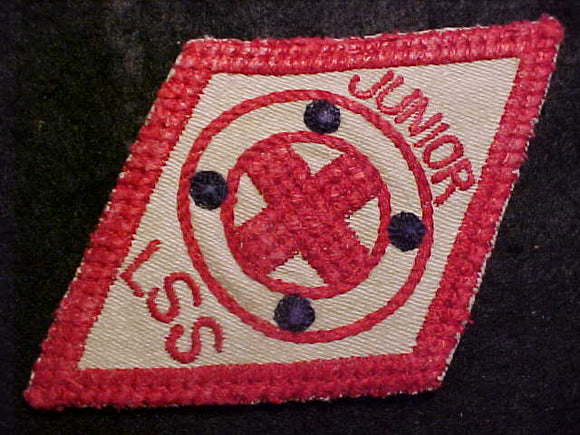 JUNIOR LIFE SAVING SCOUT PATCH, 1920'S-30'S