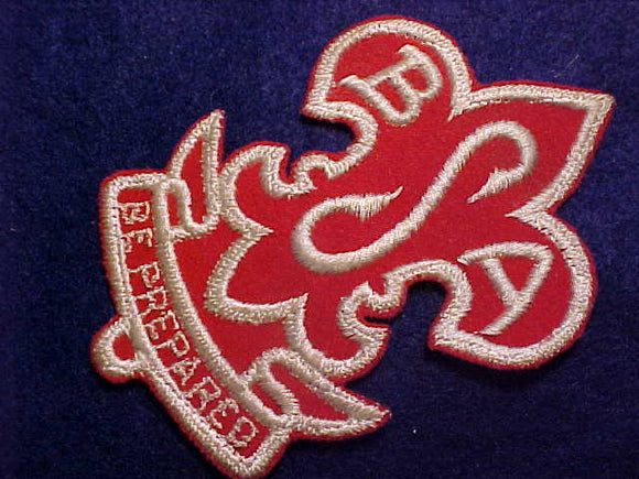 SWIMSUIT/SWEATER PATCH, 115MM, EMBROIDERED ON FELT, 1930-36, WORN ON SWEATER OR 1 PIECE SWIMSUIT, MINT