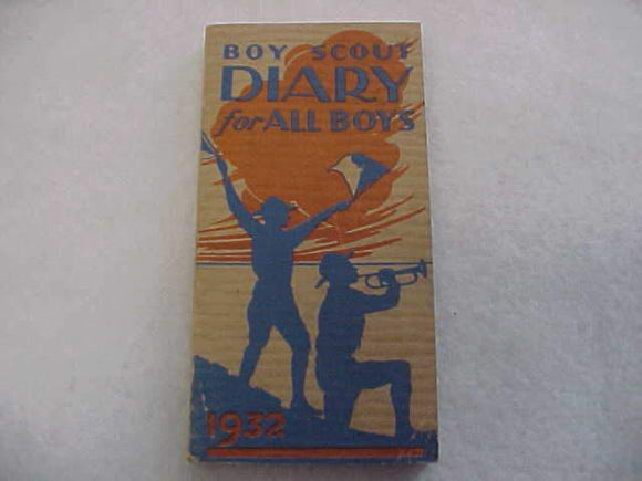 1932 BSA DIARY, VERY GOOD CONDITION, MANY ENTRIES