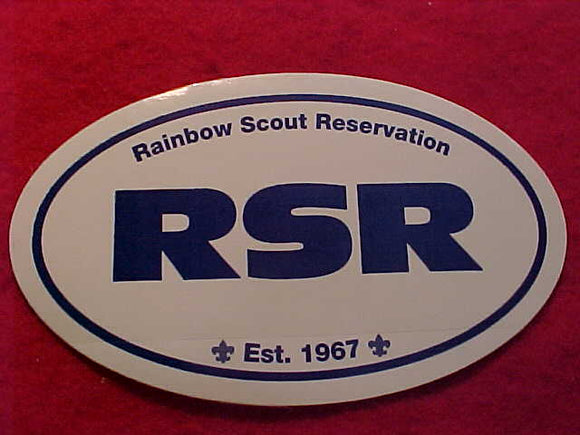 RAINBOW COUNCIL SCOUT RESV. STICKER, EST. 1967
